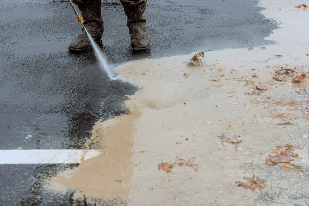 Driveway & Concrete Washing completed by Gray's House Services